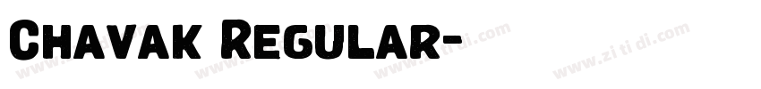 Chavak Regular字体转换